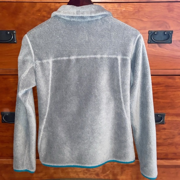 Patagonia Re-Tool Snap-T Soft Fleece Pullover Quarter Snap Pocket Sweater Jacket - Picture 8 of 11